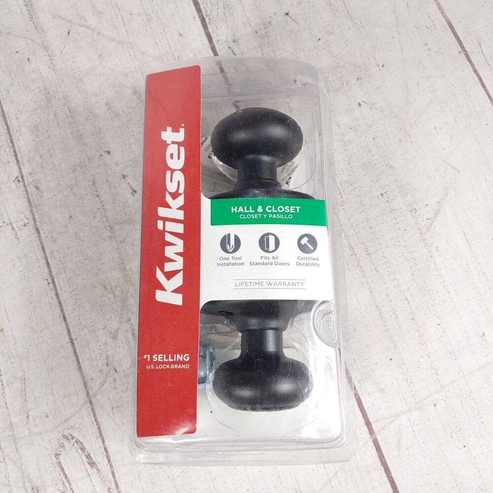 Kwikset Cove Hall & Closet Knob Passage 200CV 11P CP V1 Venetian Bronze NEW